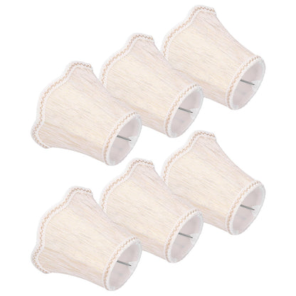 6Pcs European Style Lampshade Cloth Lamp Shade Chandelier Wall Light Cloth Cover for Lighting