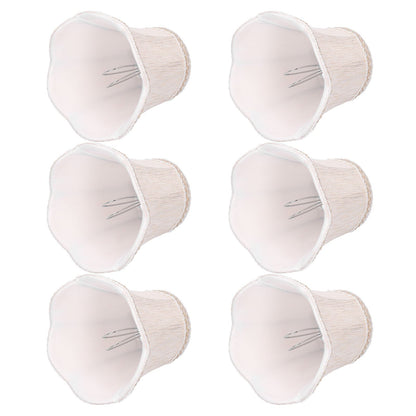 6Pcs European Style Lampshade Cloth Lamp Shade Chandelier Wall Light Cloth Cover for Lighting