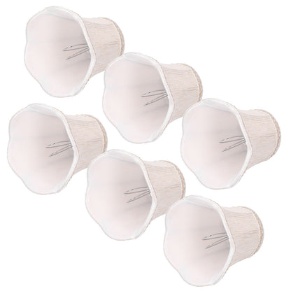 6Pcs European Style Lampshade Cloth Lamp Shade Chandelier Wall Light Cloth Cover for Lighting
