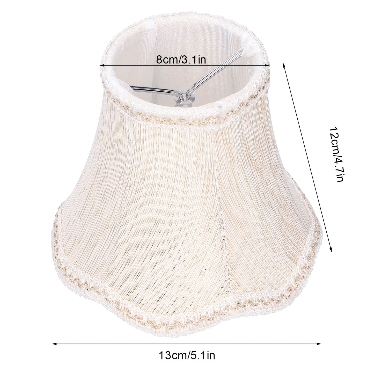6Pcs European Style Lampshade Cloth Lamp Shade Chandelier Wall Light Cloth Cover for Lighting