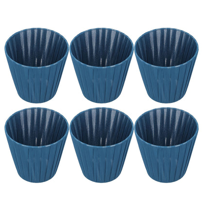 6PCS Modern Simple Lampshade Cloth Lampshade for Crystal Clip On Chandelier Wall Lamp Blue