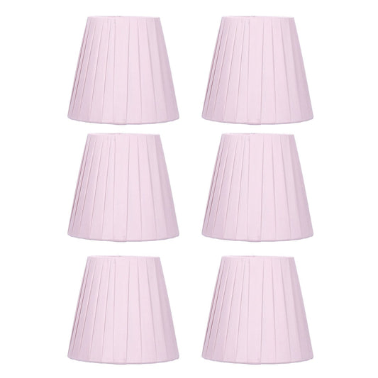 6pcs Chandelier Cloth Lampshade Wall Lamp Clip On Cover Shades Modern Simple Decoration for Home