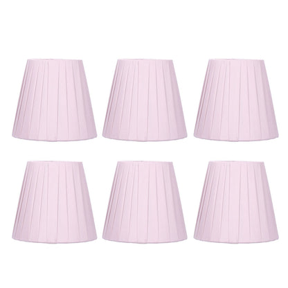 6pcs Chandelier Cloth Lampshade Wall Lamp Clip On Cover Shades Modern Simple Decoration for Home