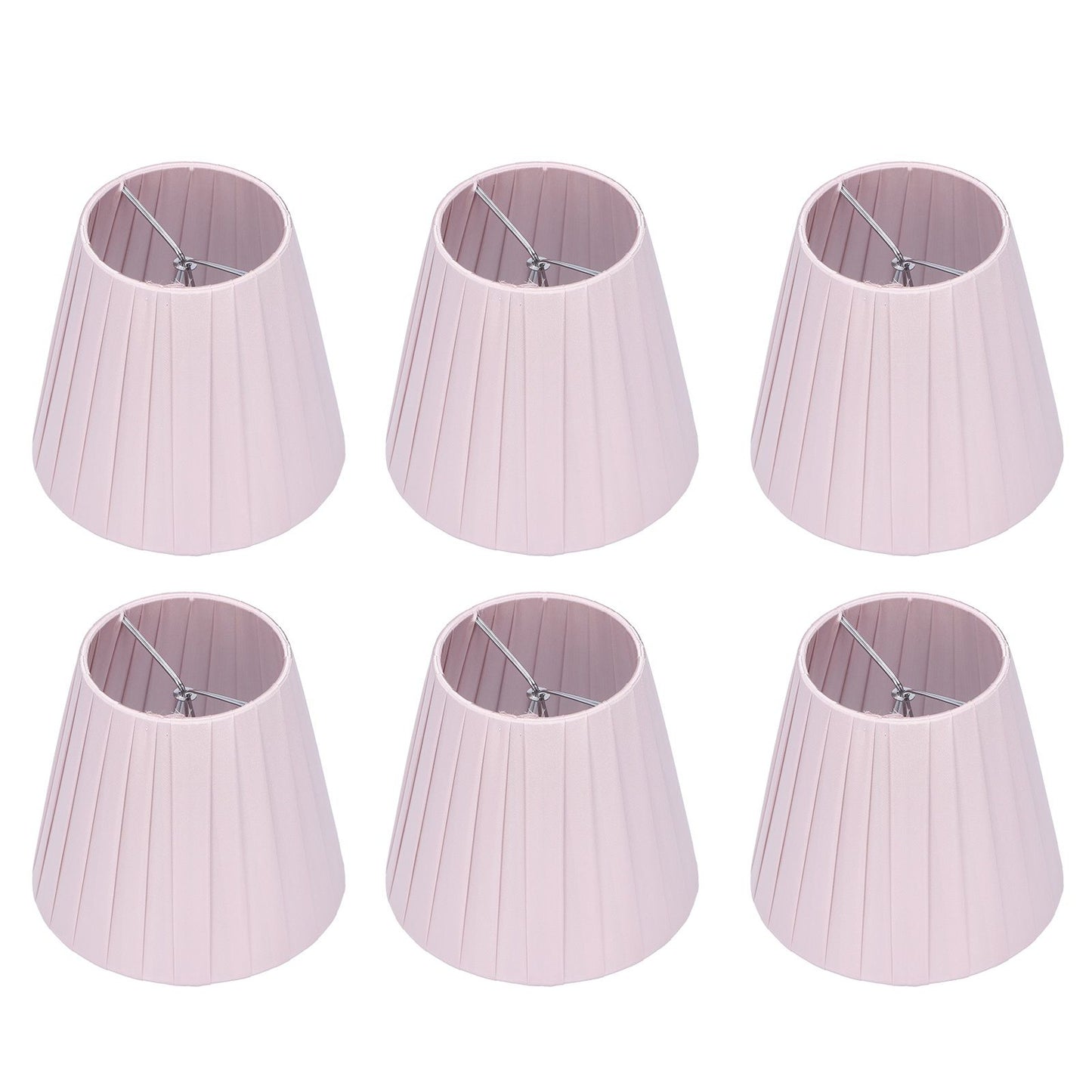 6pcs Chandelier Cloth Lampshade Wall Lamp Clip On Cover Shades Modern Simple Decoration for Home