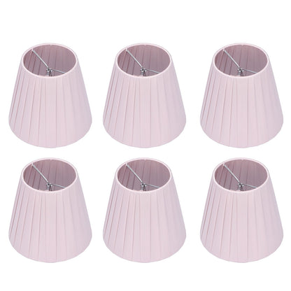 6pcs Chandelier Cloth Lampshade Wall Lamp Clip On Cover Shades Modern Simple Decoration for Home