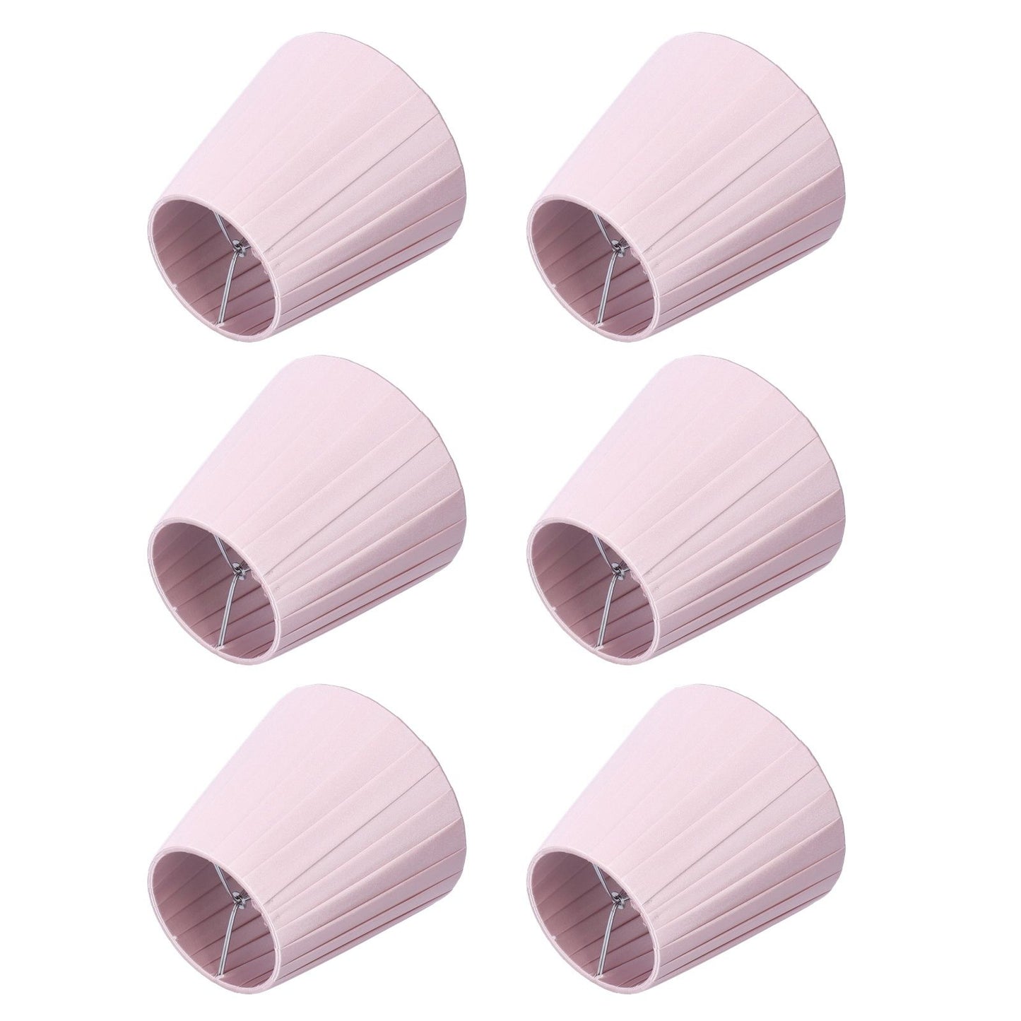 6pcs Chandelier Cloth Lampshade Wall Lamp Clip On Cover Shades Modern Simple Decoration for Home