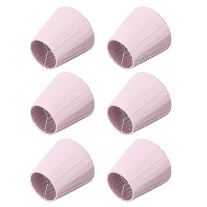 6pcs Chandelier Cloth Lampshade Wall Lamp Clip On Cover Shades Modern Simple Decoration for Home