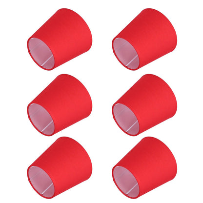 6Pcs Lampshade Modern Simple Cloth Art Inner Film Pendant Wall Light Shade Cover for Lamps E14