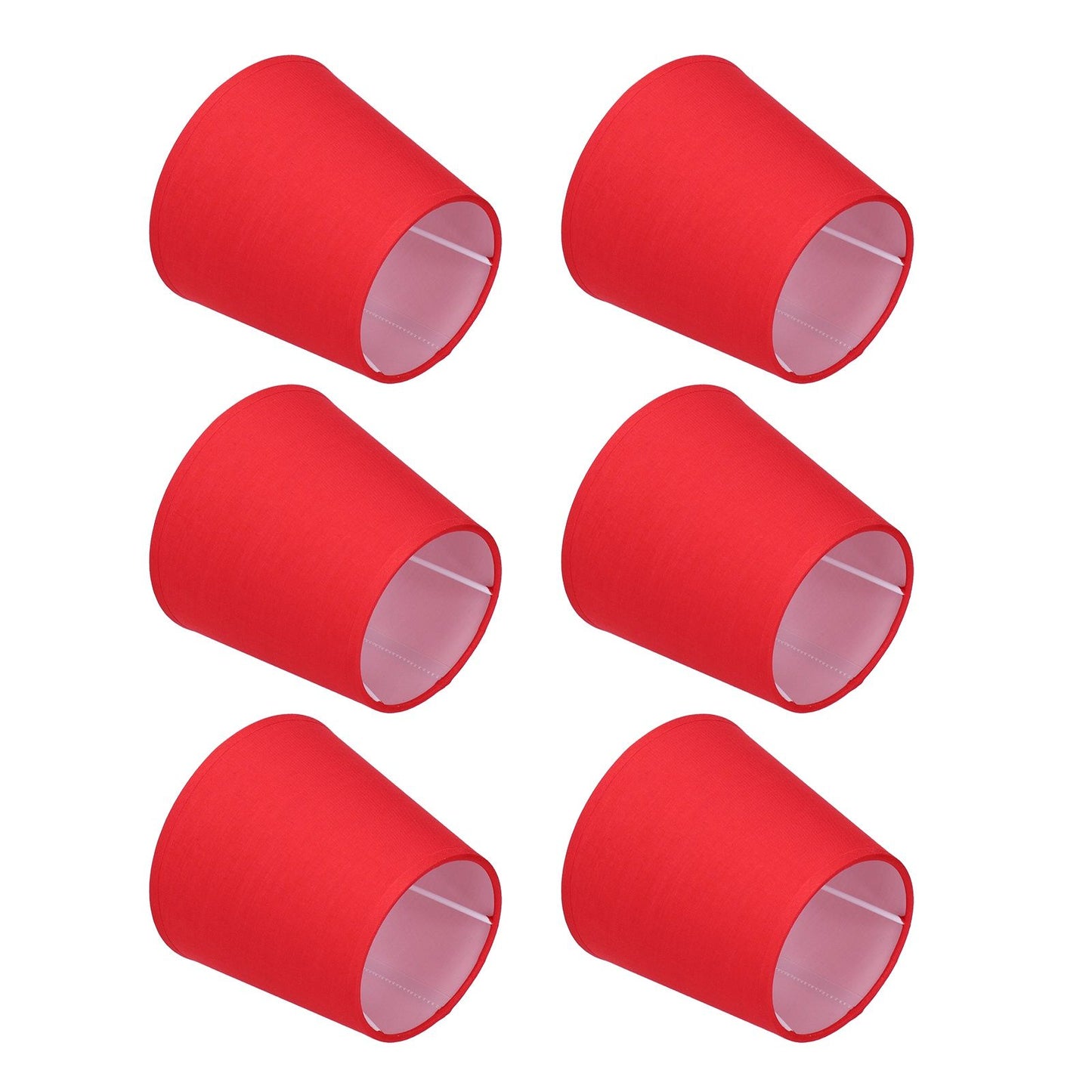 6Pcs Lampshade Modern Simple Cloth Art Inner Film Pendant Wall Light Shade Cover for Lamps E14