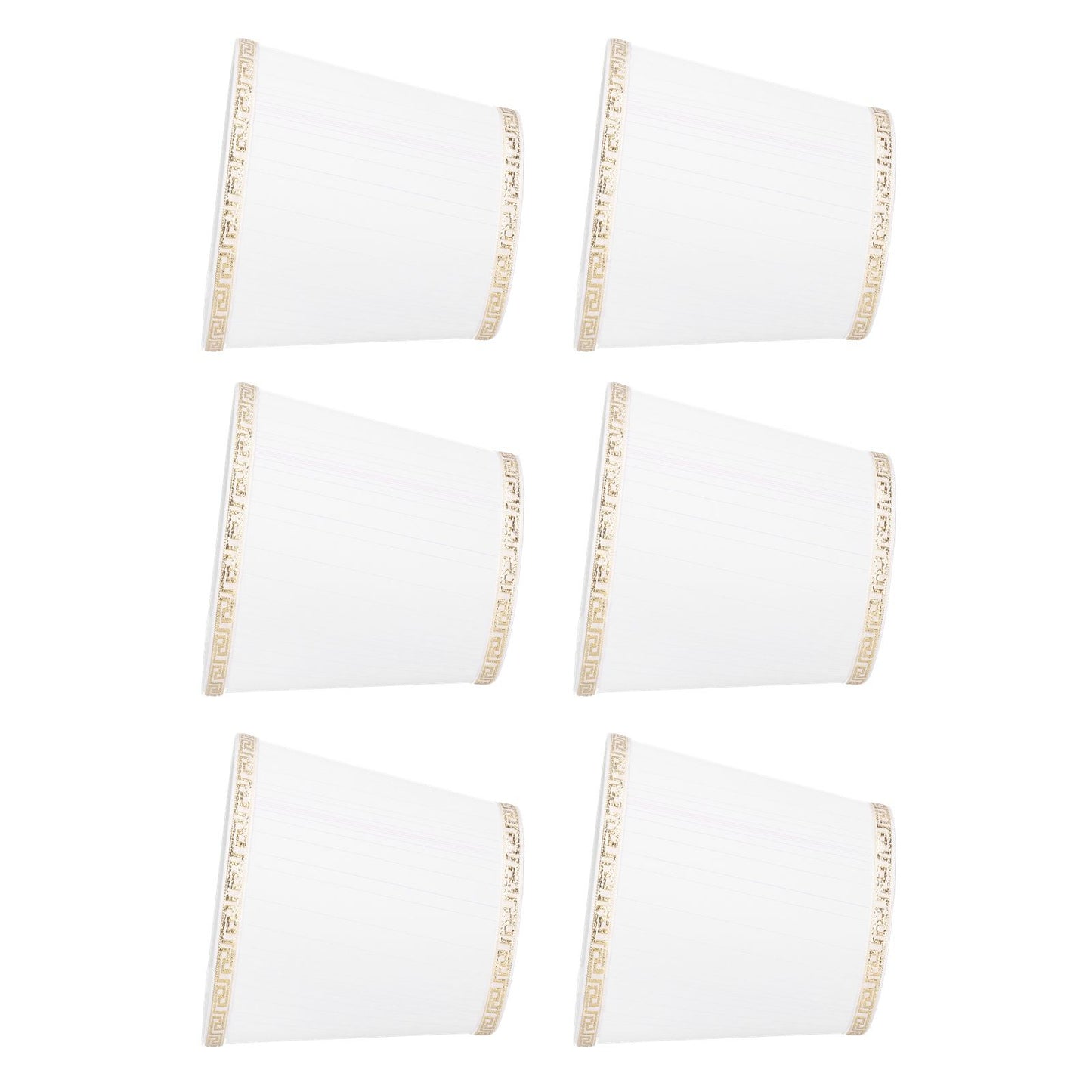 6Pcs European Style Lampshade Cover for Chandelier Wall Light W/E14 Interface Lamp Base Round Mouth Mount