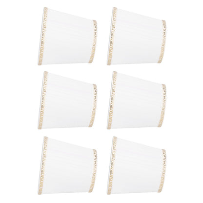 6Pcs European Style Lampshade Cover for Chandelier Wall Light W/E14 Interface Lamp Base Round Mouth Mount