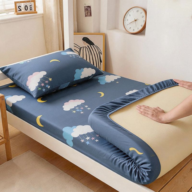 Furfit Bed Sheet Fitted Student Dorm 90x190cm Polyester